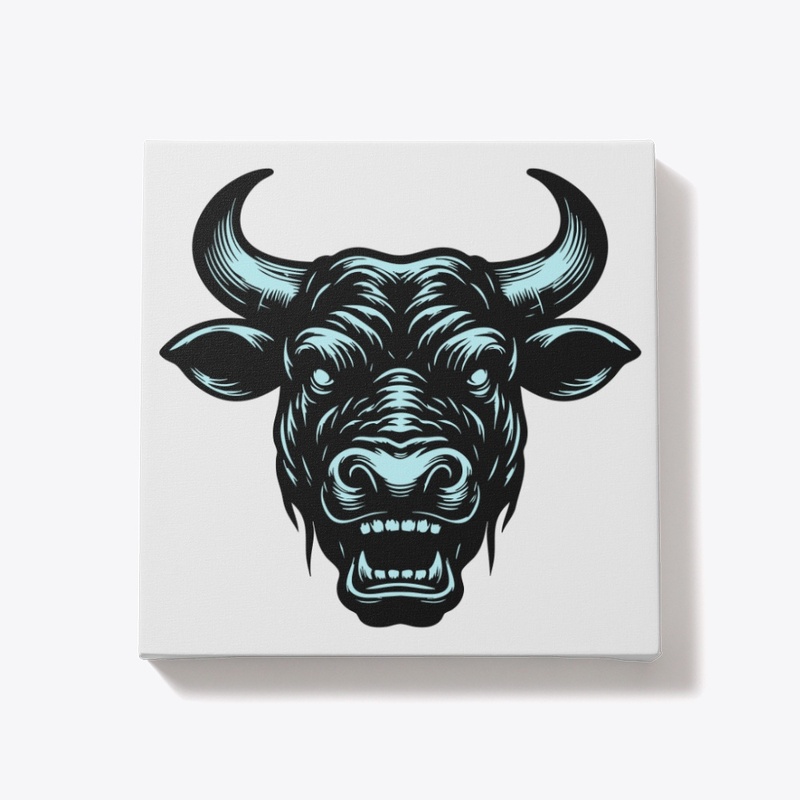 Wild Angry Cow Graphic