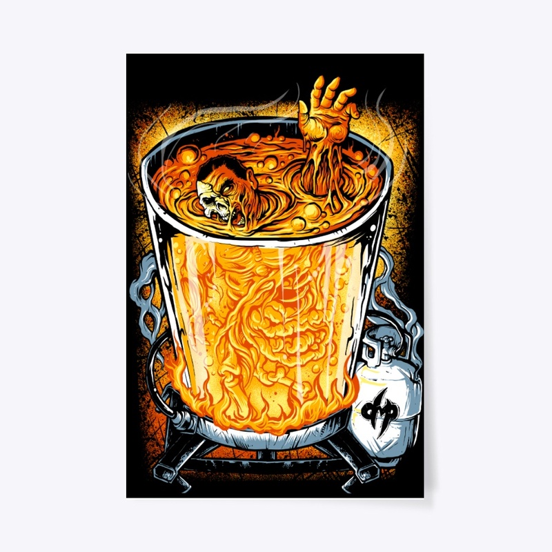 Dented Fryer Poster