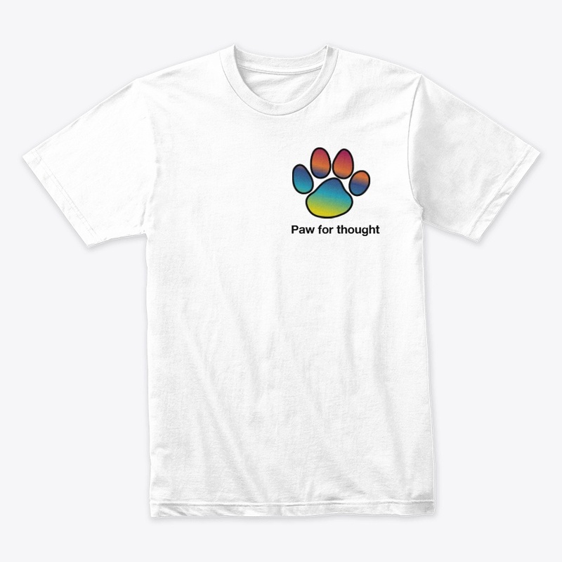 Color Fade Paw Print Tee