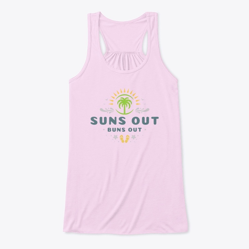 Suns Out Buns Out Palm Tree