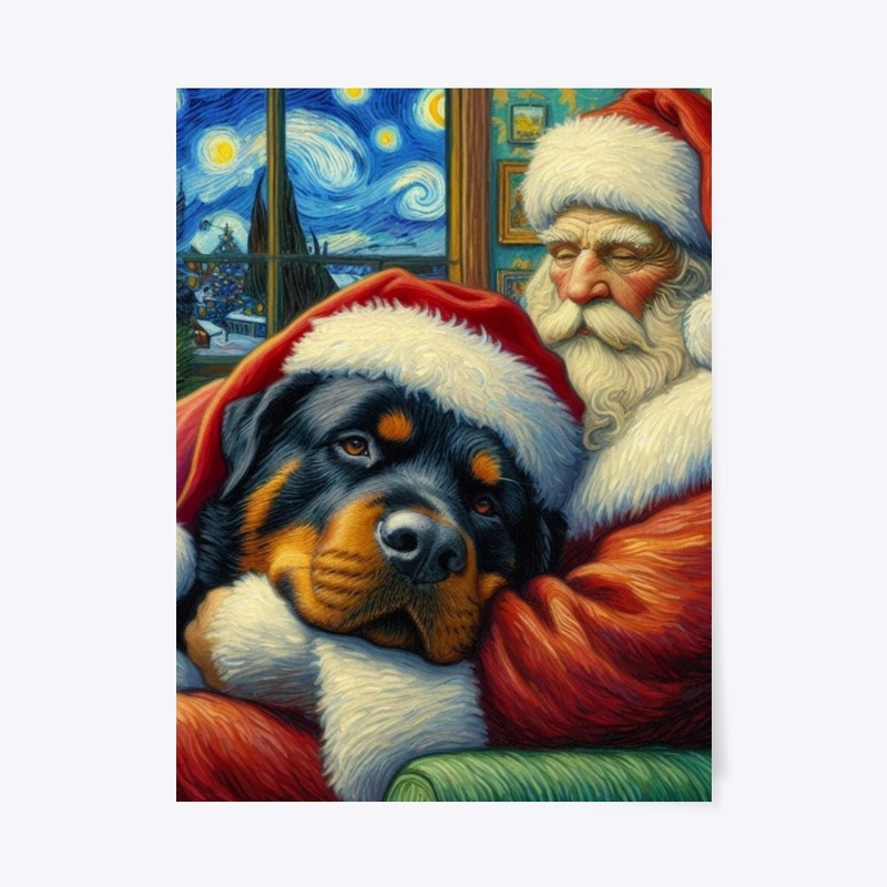 Rottweiler & Santa