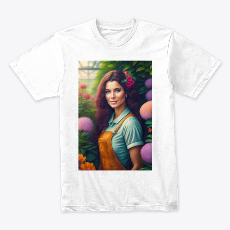 garden party t-shirt pastel butterflies