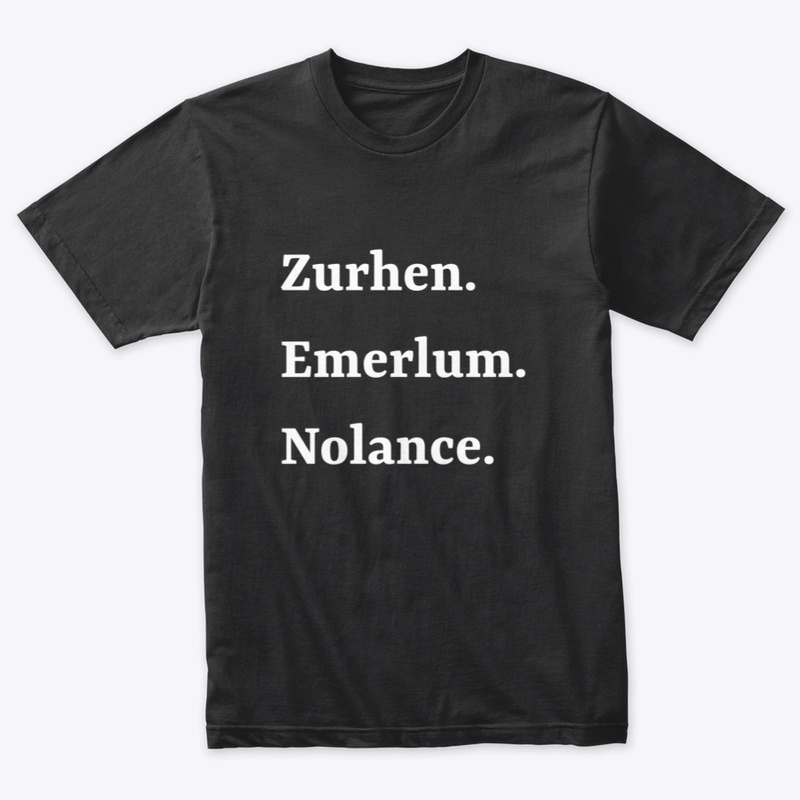 Zurhen. Emerlum. Nolance.