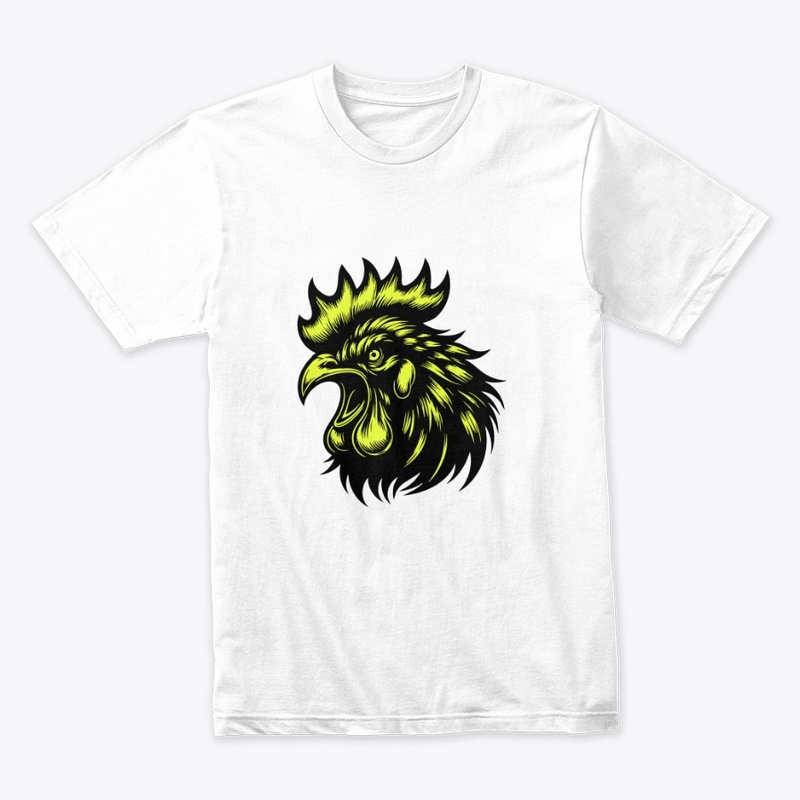 Striking Angry Chicken Graphic
