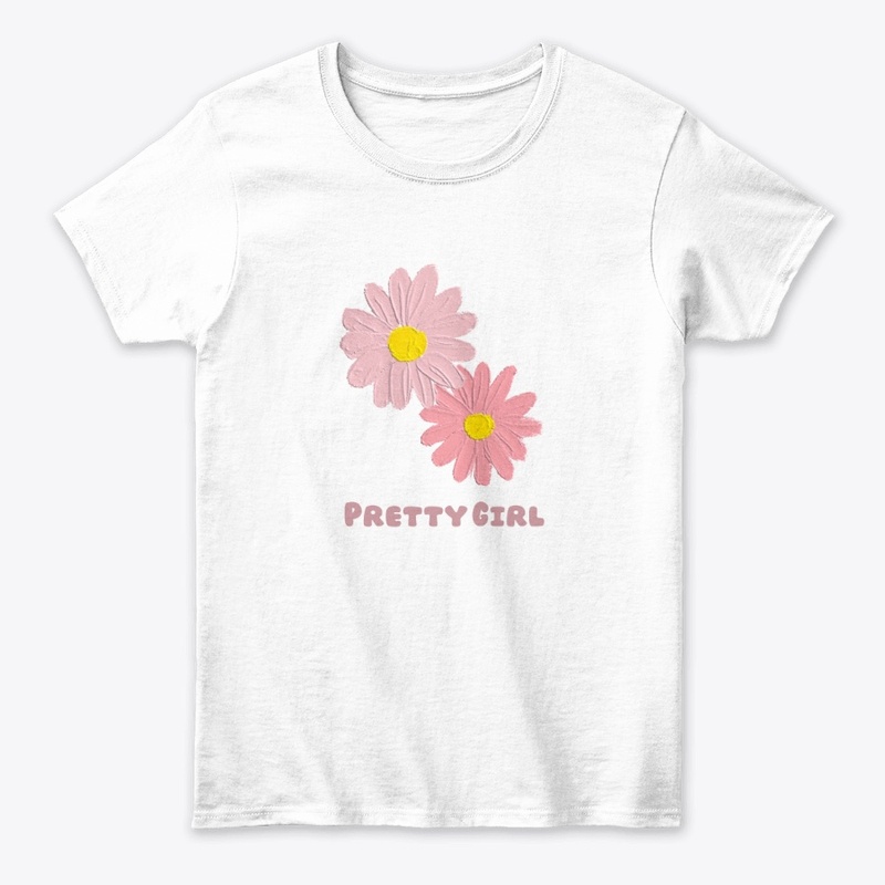 PRETTY GIRL FLOWER PRINTED DESIGN.
