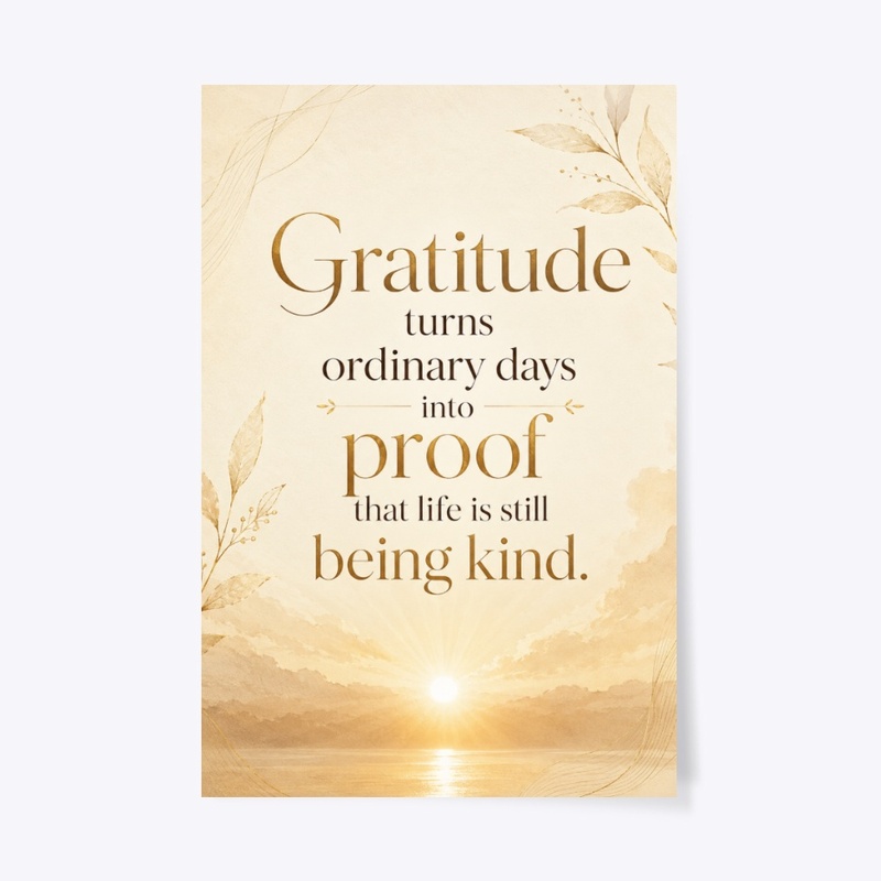 Ordinary Days Gratitude Print