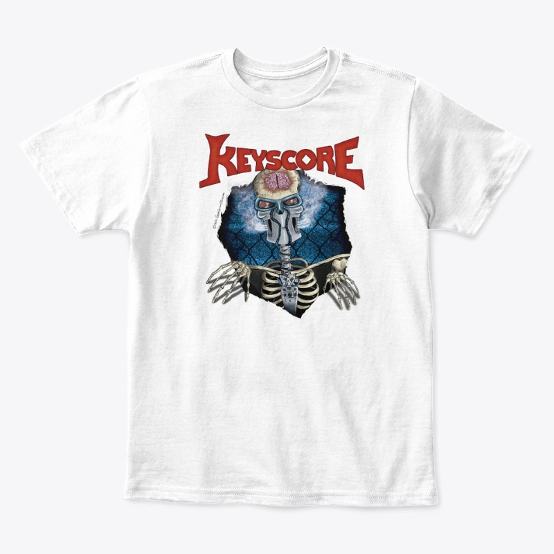 Keyscore Droid Skull Small Size T-Shirt