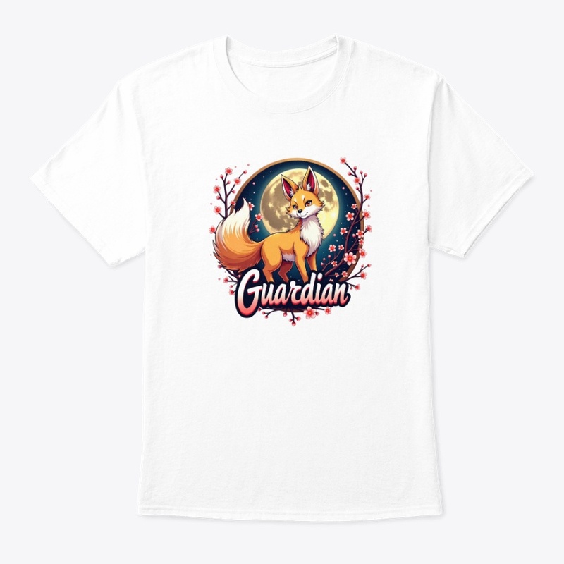 Mystical Fox Guardian Under Moonlight