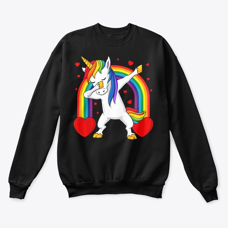 Dabbing Unicorn Valentines Day Gift