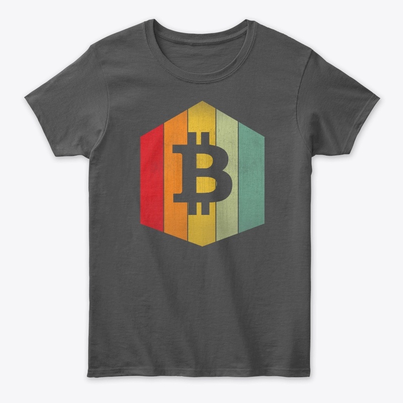 Vintage Bitcoin Logo - Cryptocurrency - 