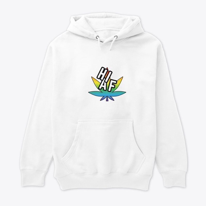 High As Fuck [] Neon Pot Leaf
