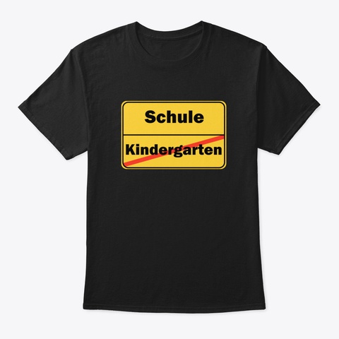 Kindergarten School School Child Enrollm Black T-Shirt Front