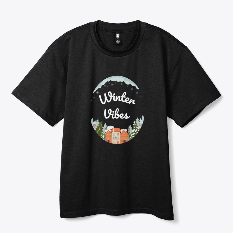 Cozy Winter Vibes Village Illustration