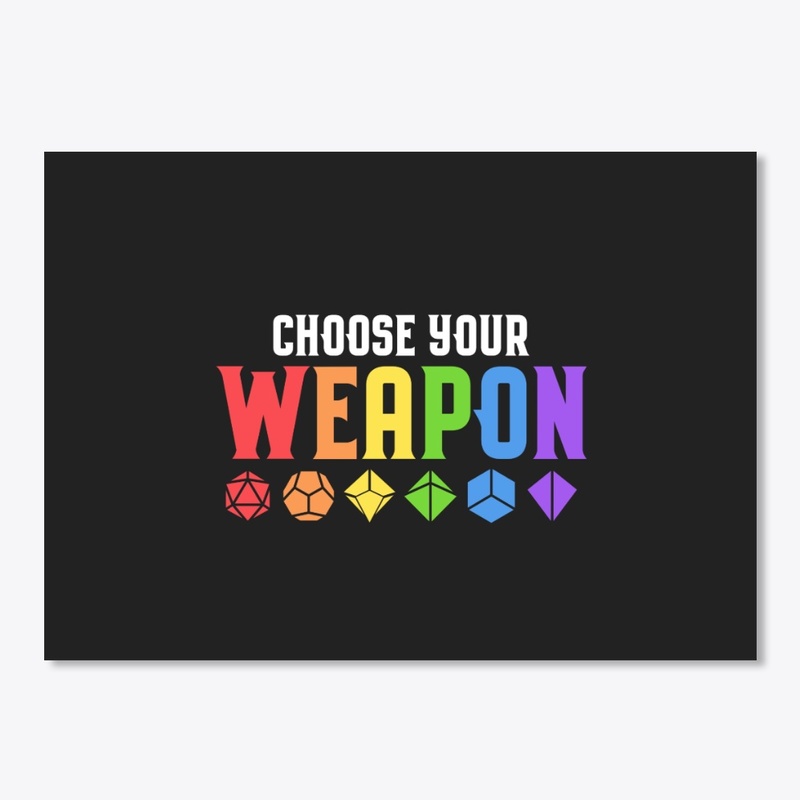 Choose Your Weapon Rainbow Dice