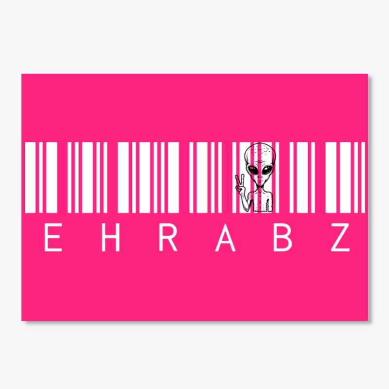 White Barcode Sticker