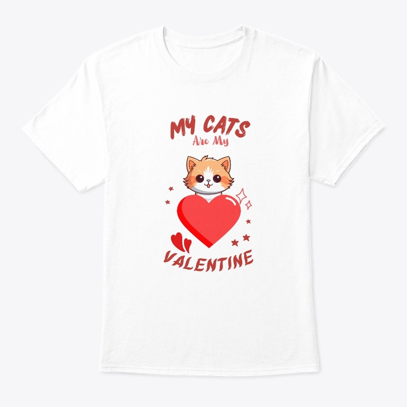 Cat Lovers Valentine Day's T-Shirt