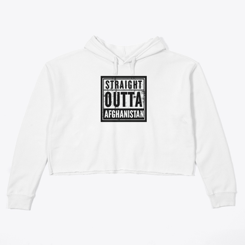 Straight Outta Afghanistan - Women's Crop Hoodie - Women's Crop Hoodie - Women's Crop Hoodie - Women's Crop Hoodie