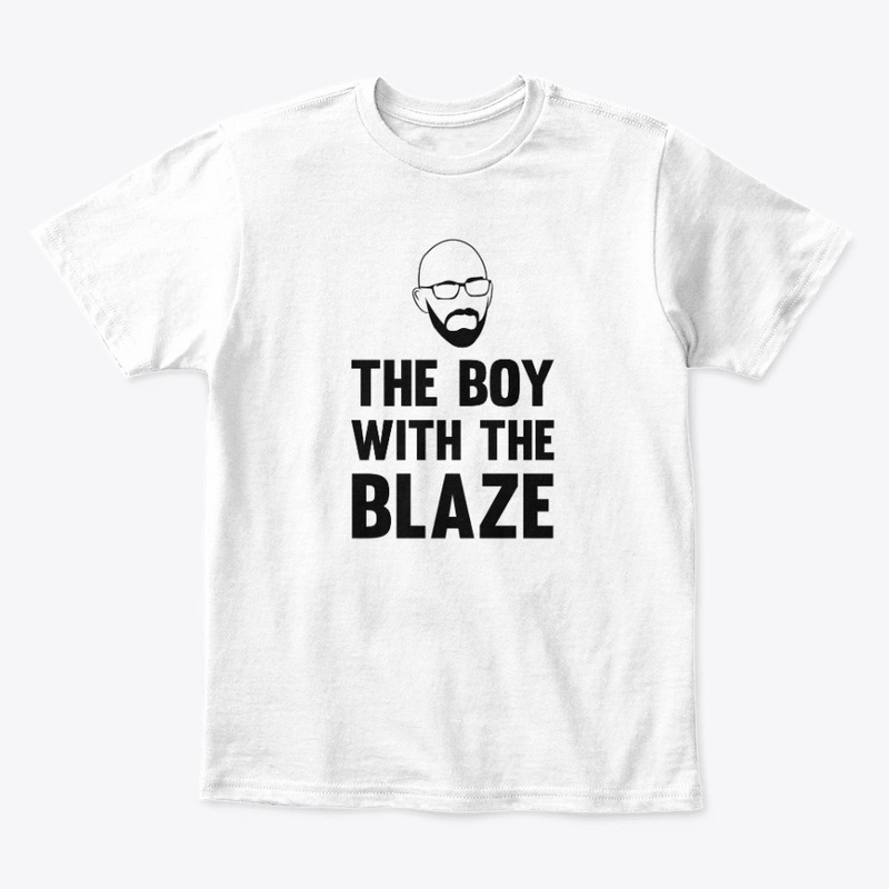 The Boi with the Blaze - black on white.