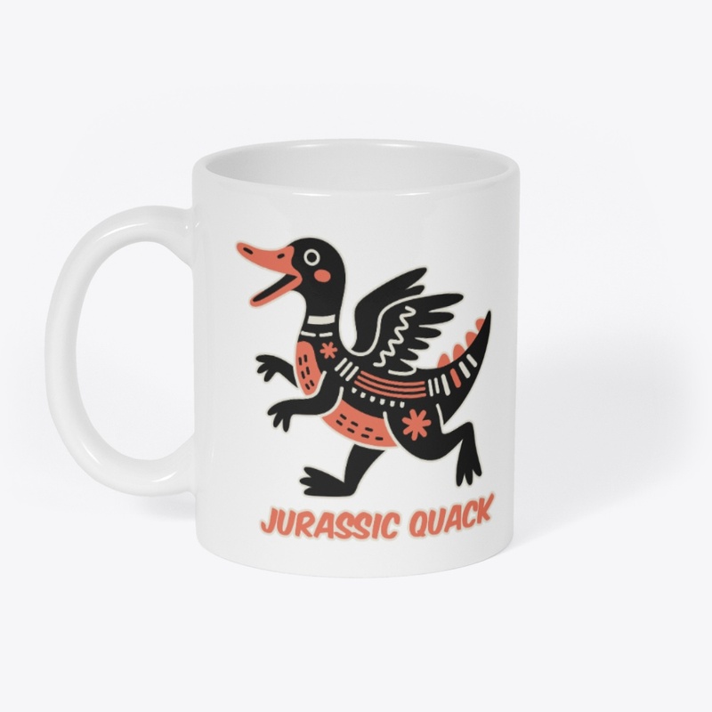 Jurassic Quack Funny Duck Dino Shirt