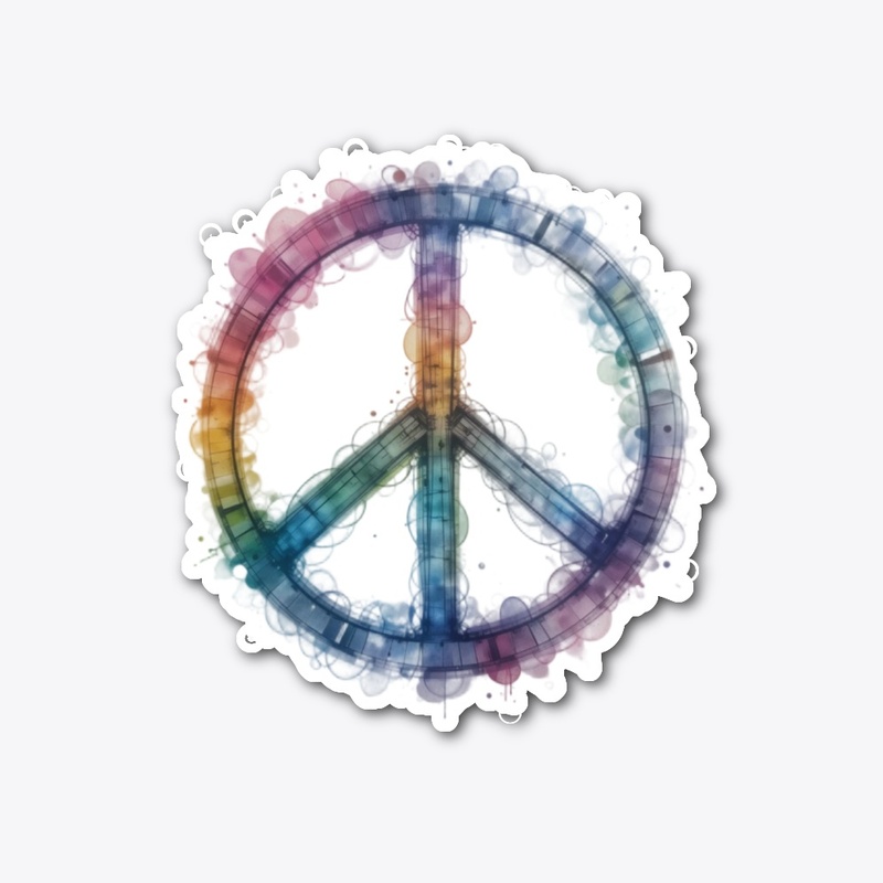 Peace | Watercolor Tie Dye