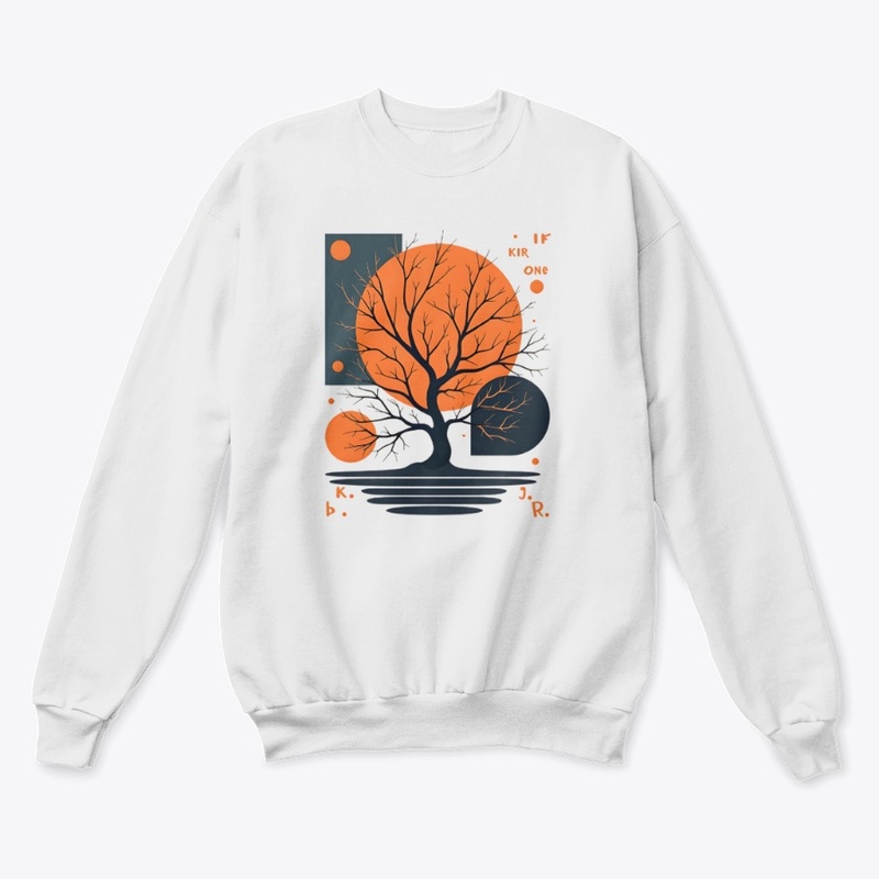 Minimalist Tree graphic T-shirt design