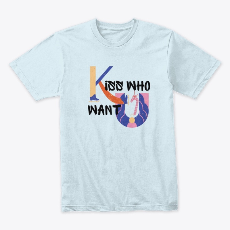LGBTQ Christmas Kiss Who You Want Tees