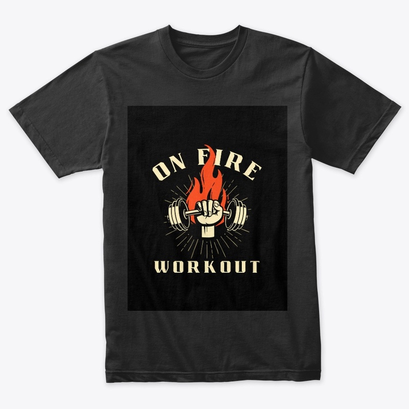 On fire workout , gym lovers 