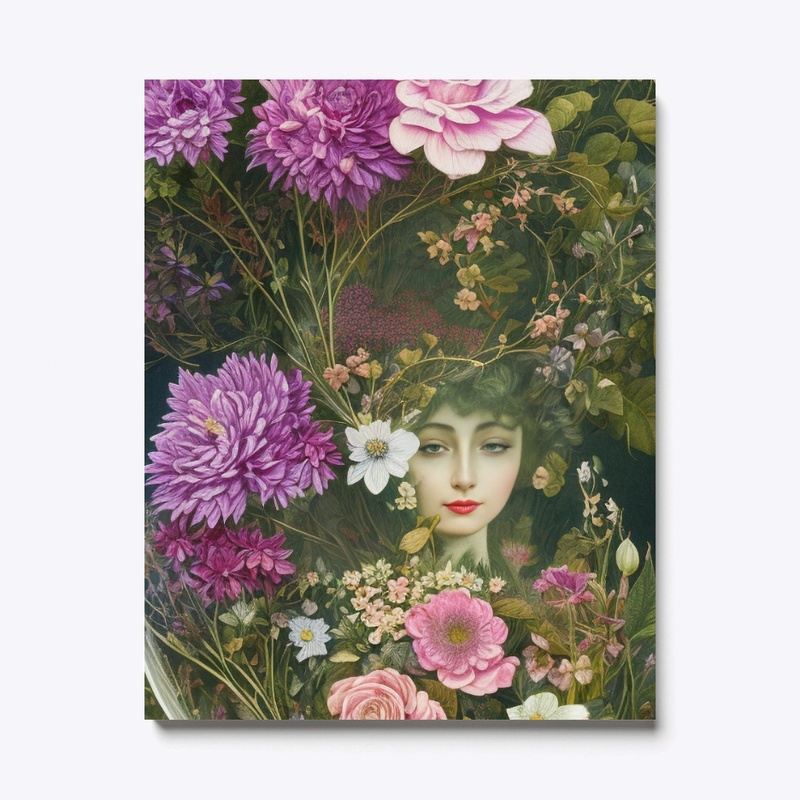 Enchanted Garden Vintage Botanical Fairy