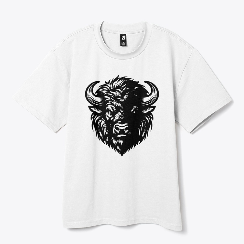 Fierce Angry Bison Graphic