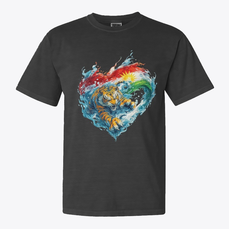 Kurdish Tiger Spirit Heart of the Waves