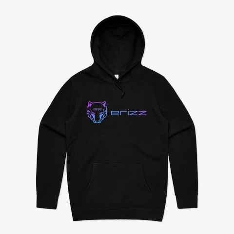 New Erizz Design Version 2 Black T-Shirt Front