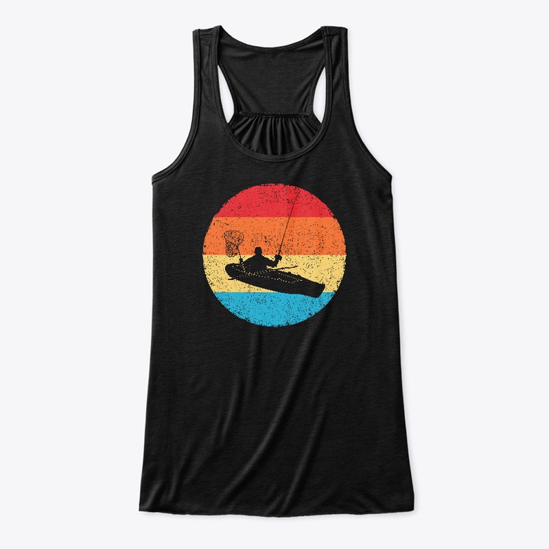 Vintage Kayak Fishing Angler