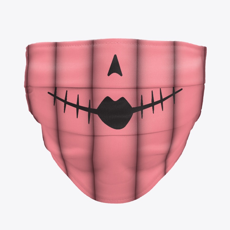 Lady Jack o lantern Pumpkin Face Mask