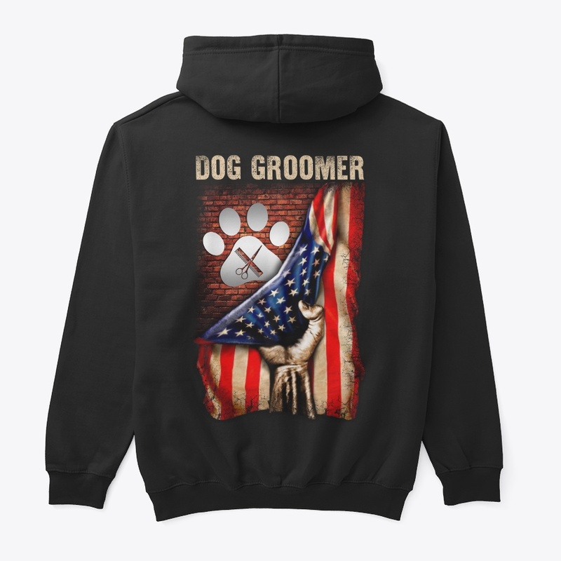 Proud American Dog Groomer Shirt 