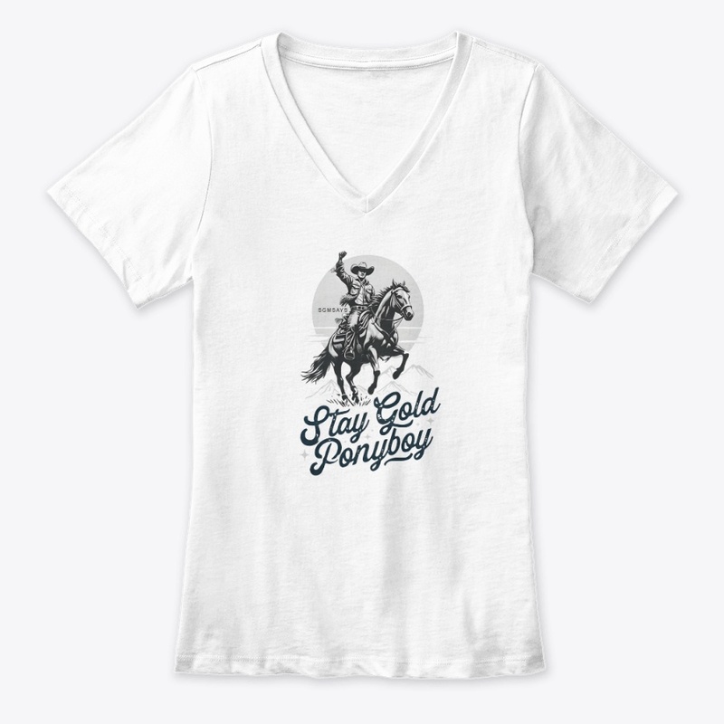 Stay Gold Ponyb September 2025 - Women's Premium V-Neck Tee - Women's Premium V-Neck Tee - Women's Premium V-Neck Tee - Women's Premium V-Neck Tee