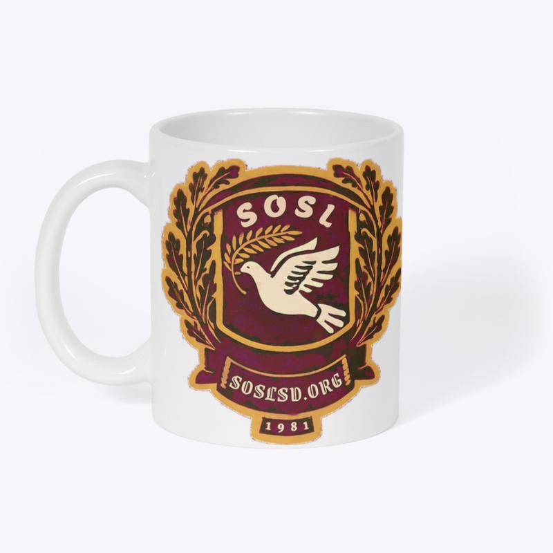 Laurel Dove Crest (bordeaux) classic mug