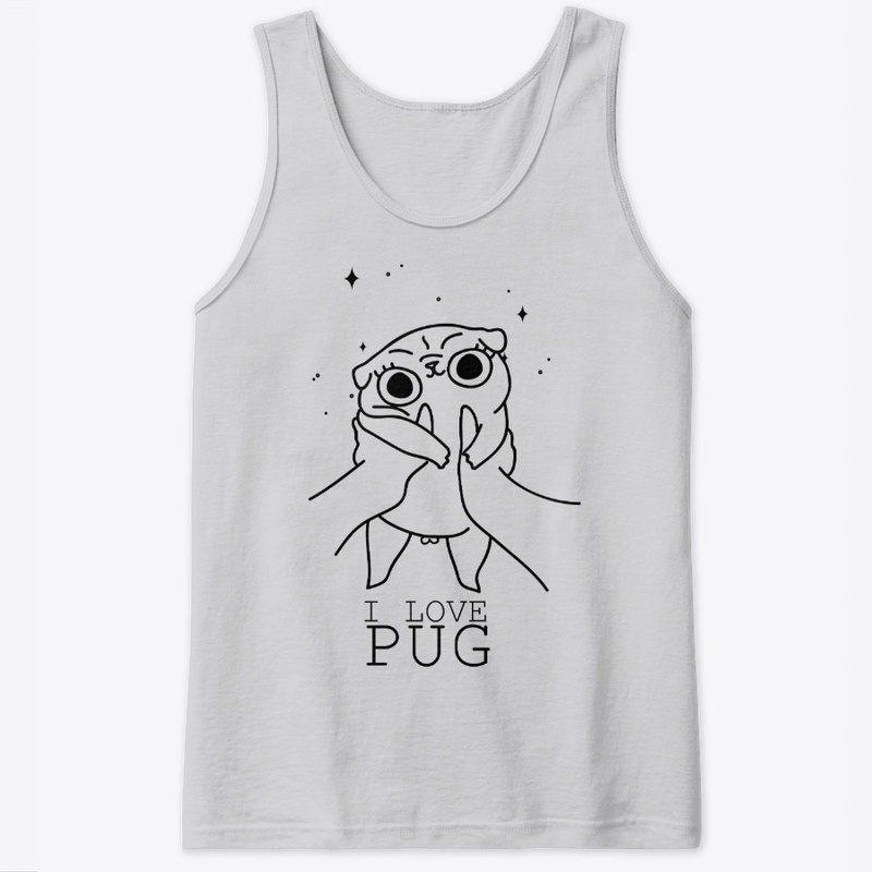I Love Pug T-shirt | Tank top
