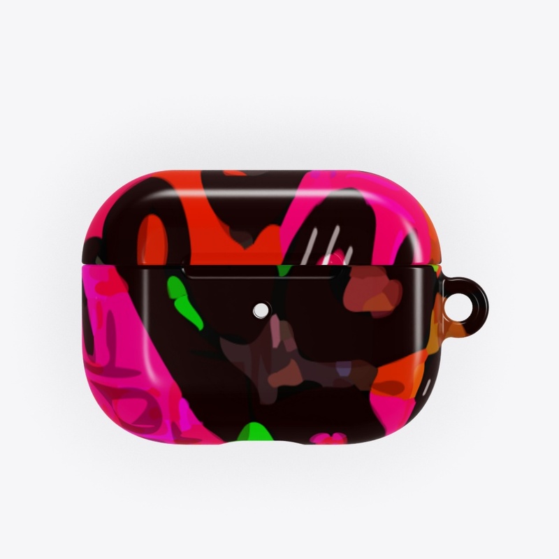 Pink Black Cheetah Abstract 