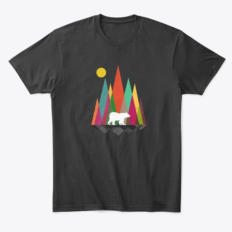 Bear Mint Retro Art Shirt