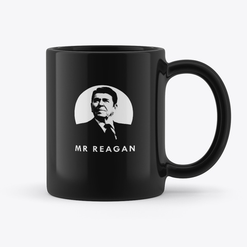 Mr Reagan Black Black T-Shirt Back