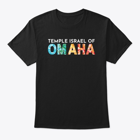 Stained Glass   White Text Black T-Shirt Front