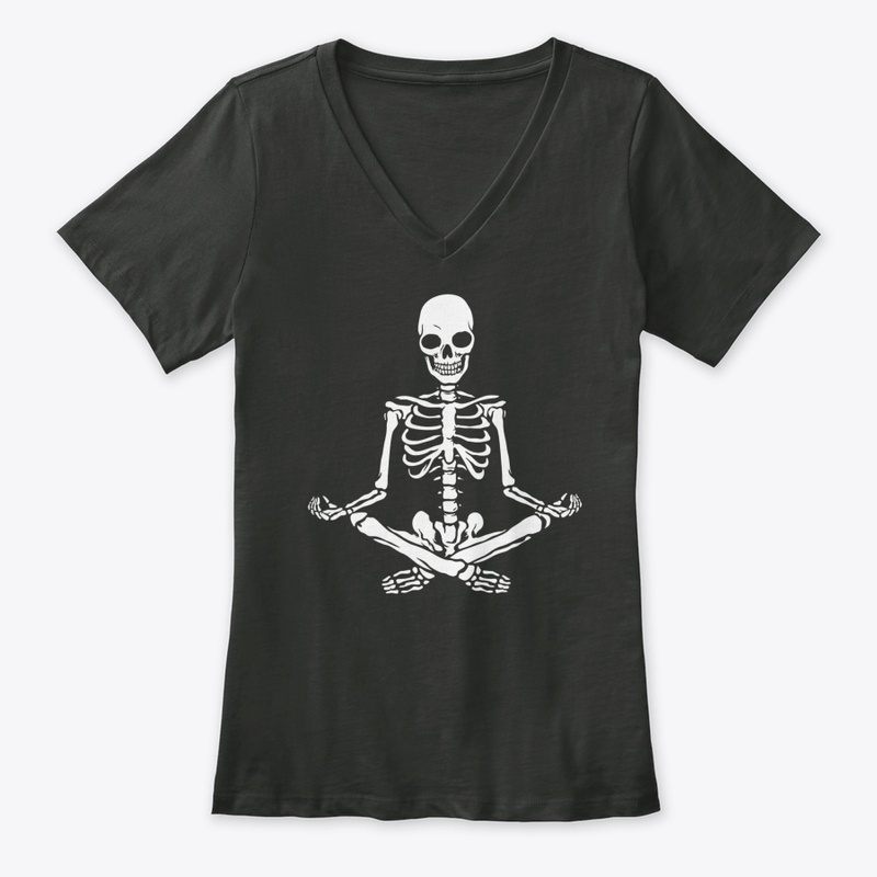 Funny Halloween Meditating Skeleton Shir