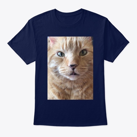 Reznor The Cat T Shirt Navy Maglietta Front