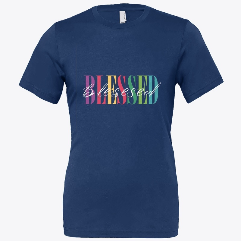 The "Blessed" t-shirt design 