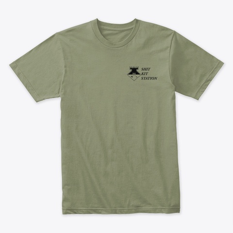 Sks Sponsors Light Olive T-Shirt Front