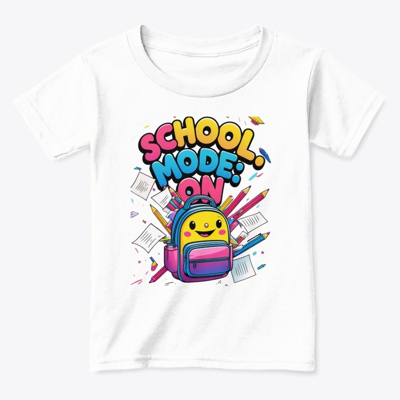 School Mode On | Happy Backpack Tee