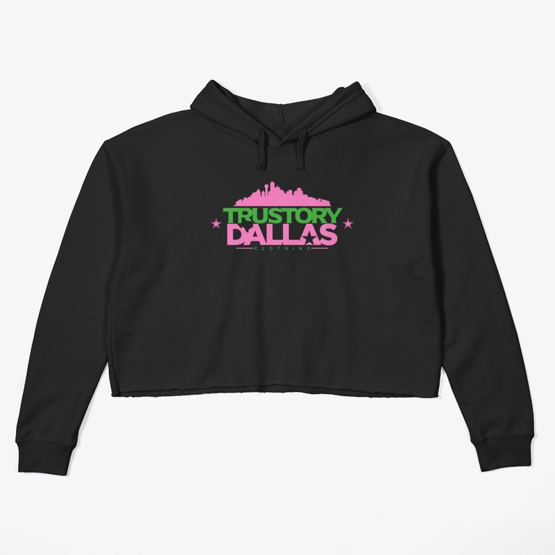 Pink and Green Dallas Logo