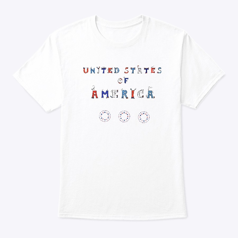 USA United States of America  Word Art