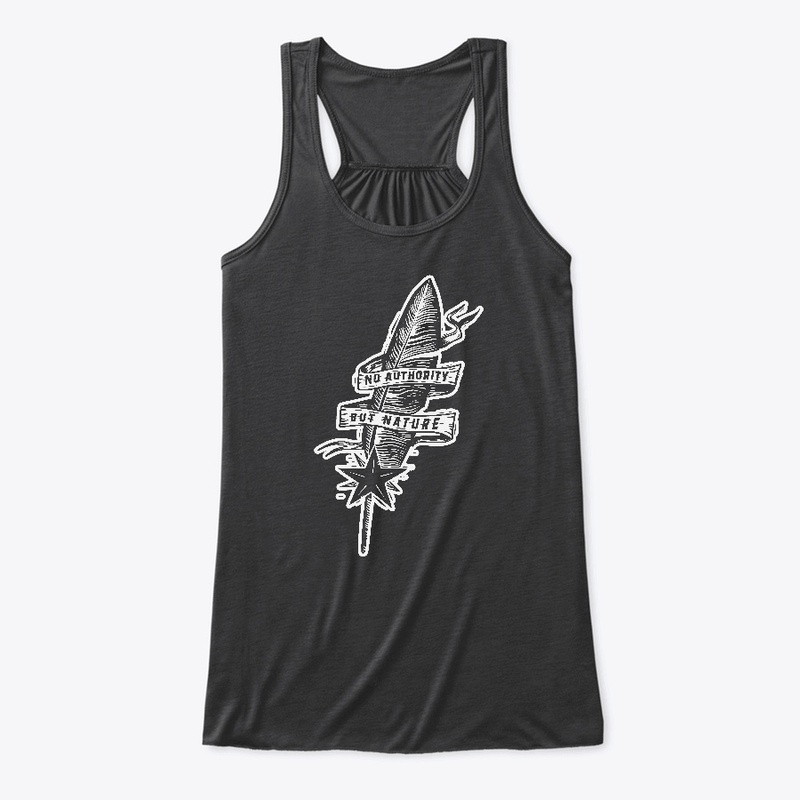 No Authority But Nature (White on Black)
