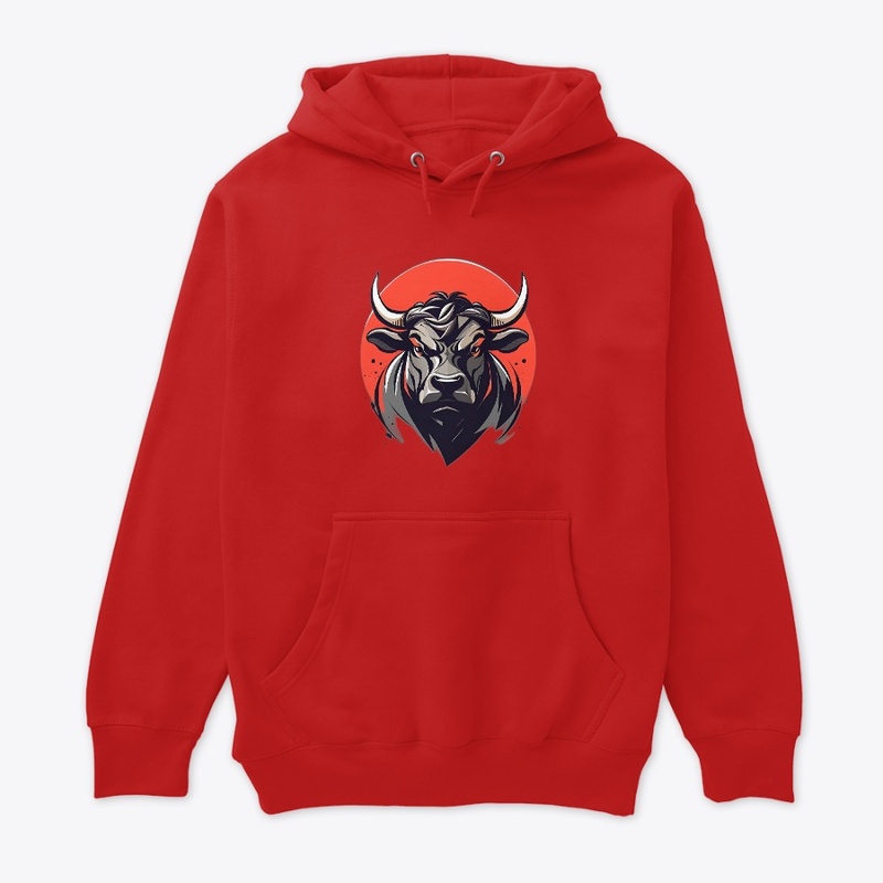 Angry bull printed products
